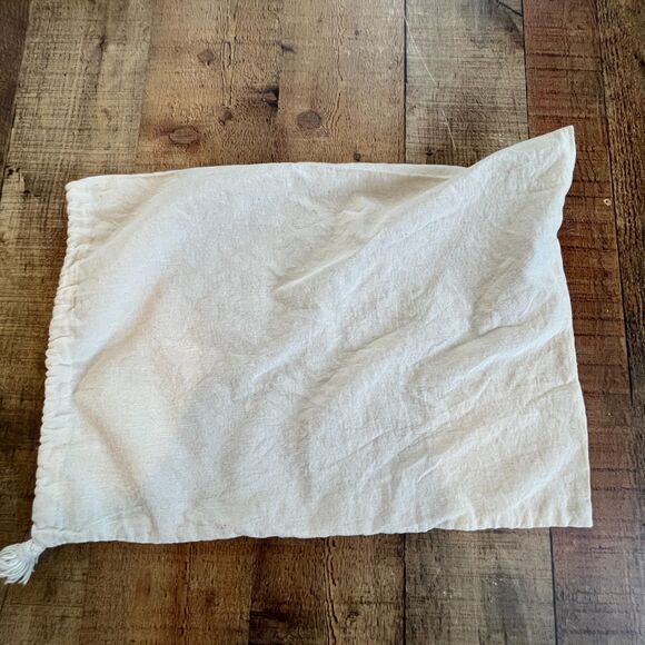 Nisolo Drawstring Dust Bag Shoe Storage Bag Beige White - Picture 2 of 3